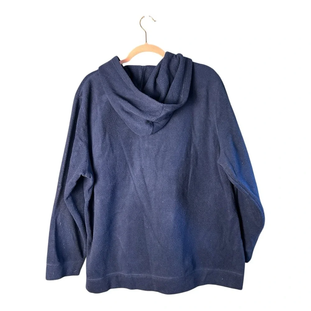 Disney Women's Eeyore Navy Blue Long Sleeve Full Zip Fleece Hoodie Size 2X - Picture 5 of 6